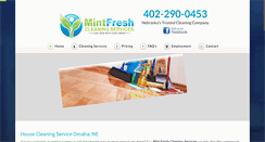 Desktop Screenshot of mintfreshhomecleaning.com